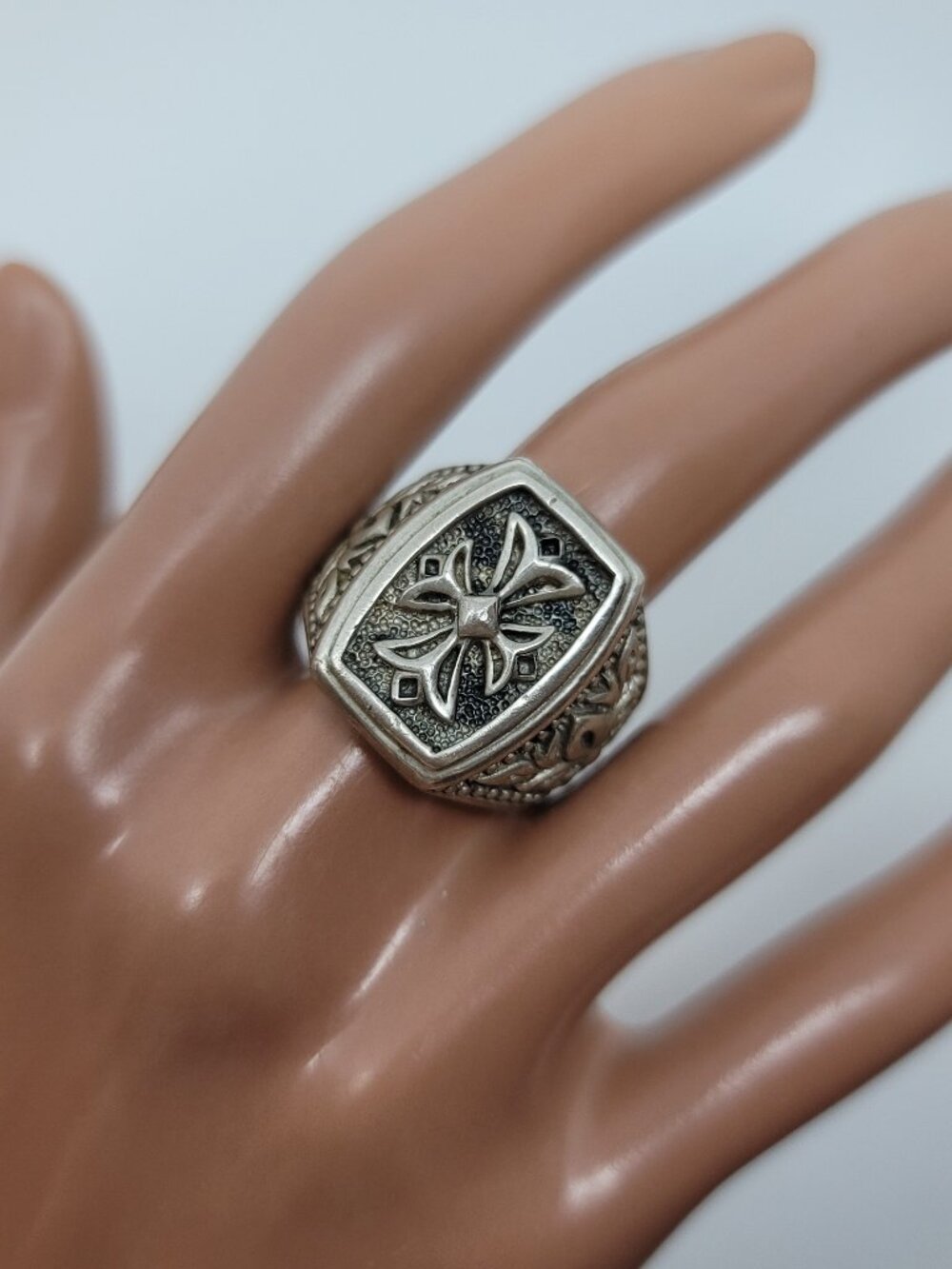 Sterling Maltese Cross Ring